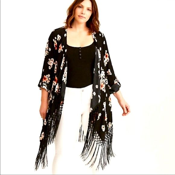 torrid Tops - Torrid Floral Print Kimono